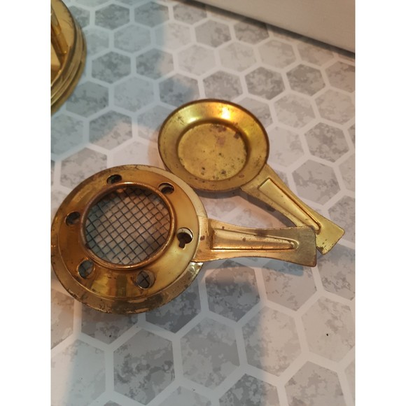 Vtg Dorlyn Silversmith Solid Brass Chafing Dish Serving Buffet - Picture 10 of 10